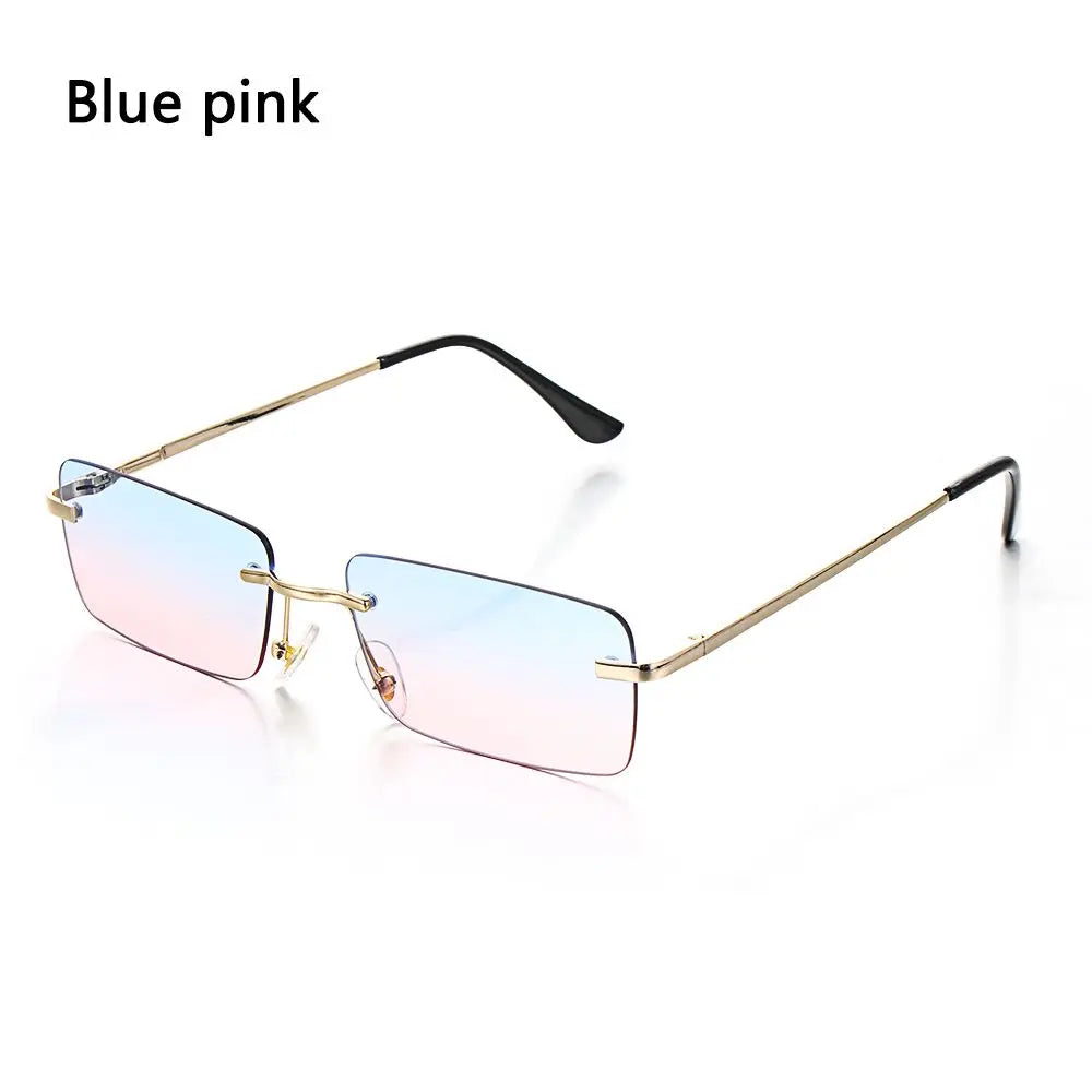 Rimless Rectangle Sun Glasses