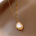 Gold Pearl Pendant