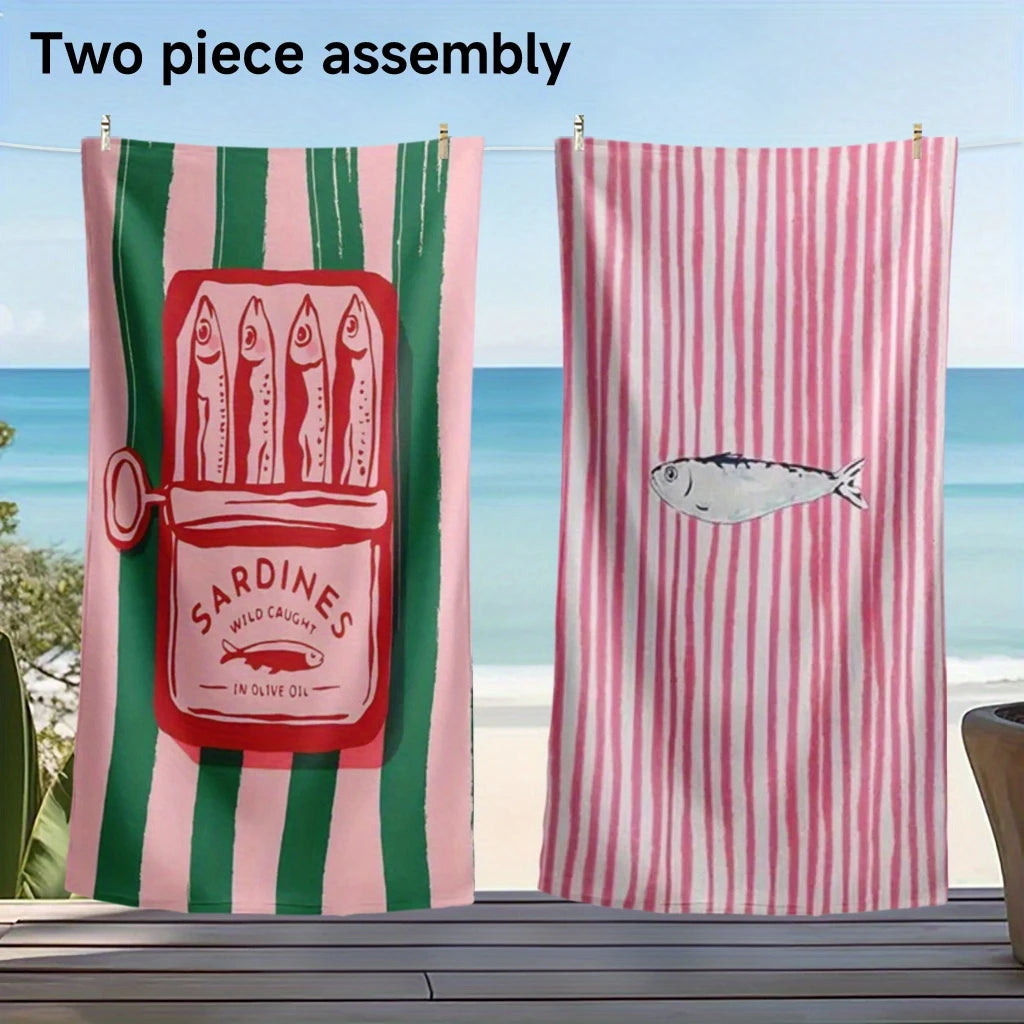2pcs Summer Beach Towels