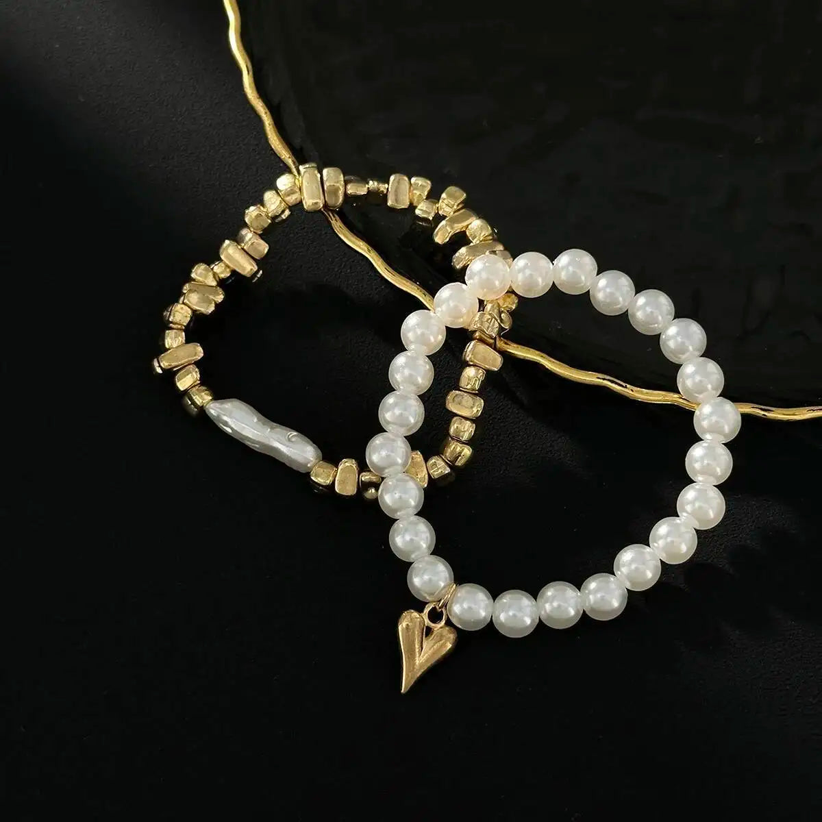 2Pcs Pearl Bracelet