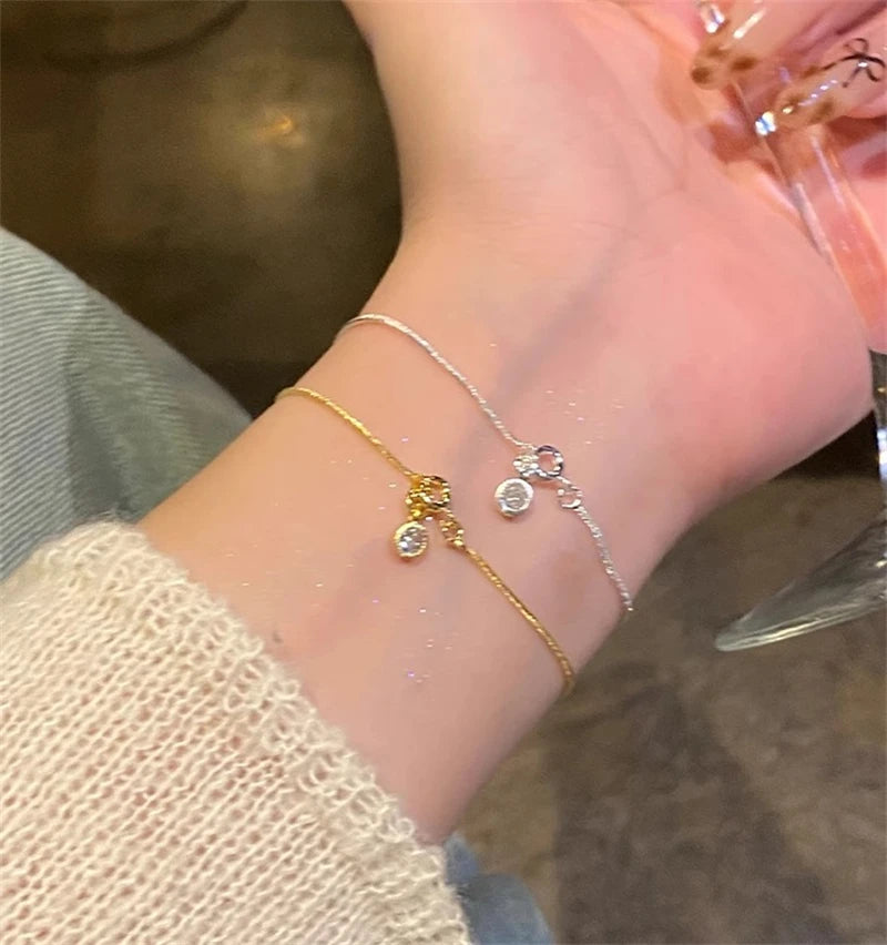 Flower Brass Bracelet