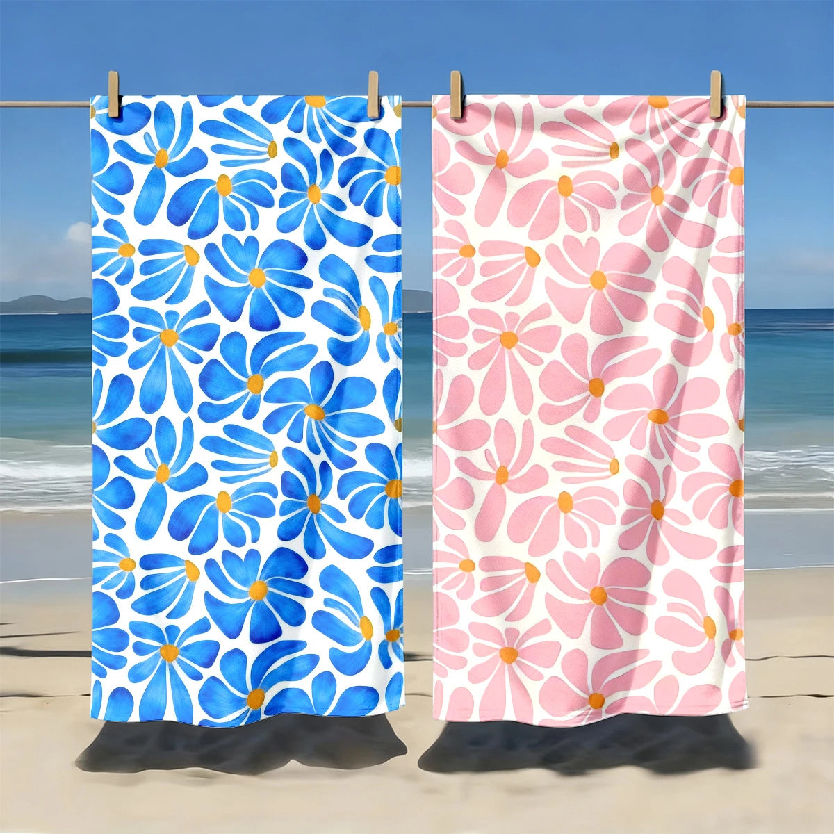 2pcs Summer Beach Towels