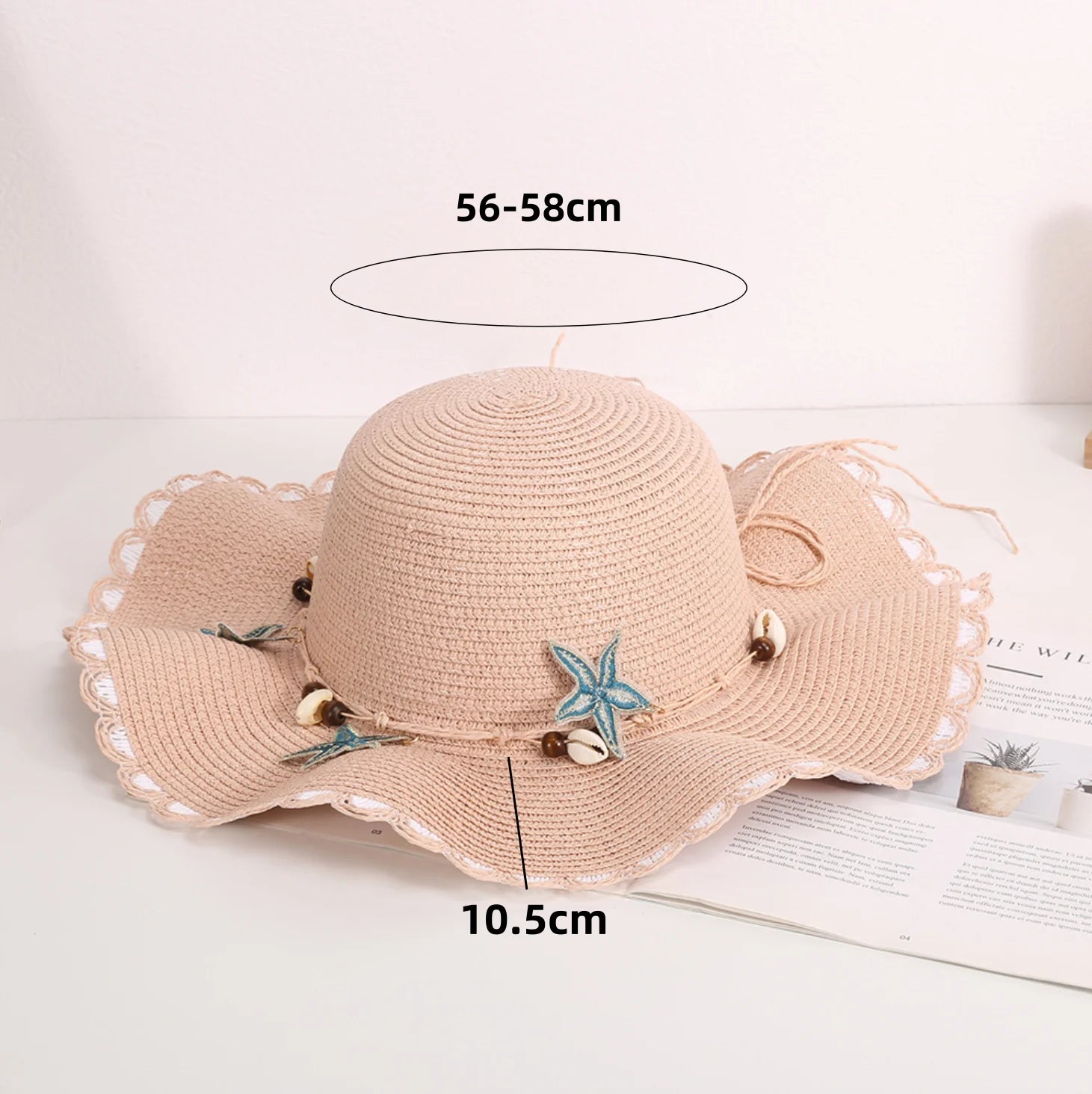 Wide-Brimmed Straw Hat