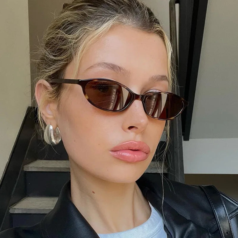 Retro Women's Leopard Brown Sunglasses