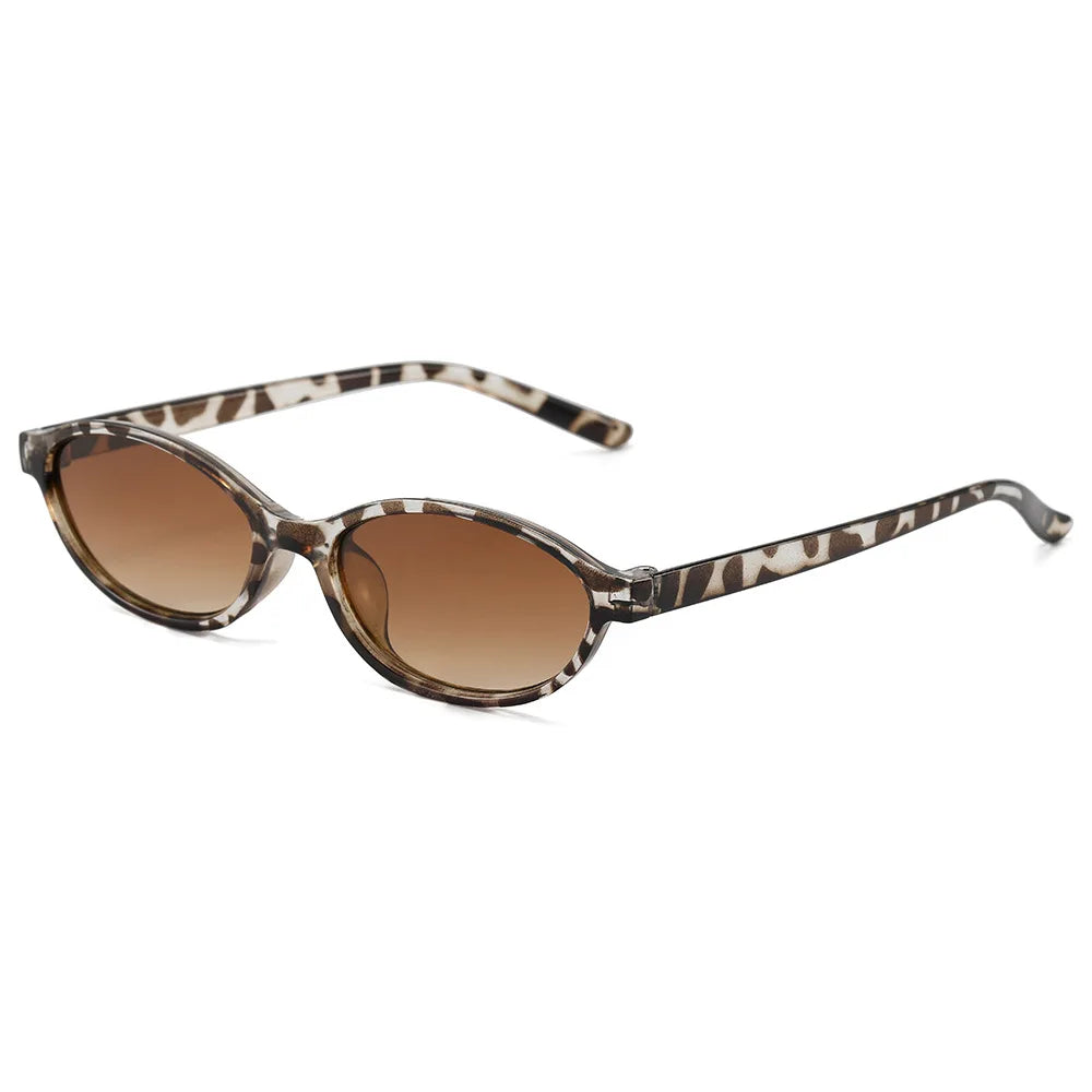 Retro Women's Leopard Brown Sunglasses