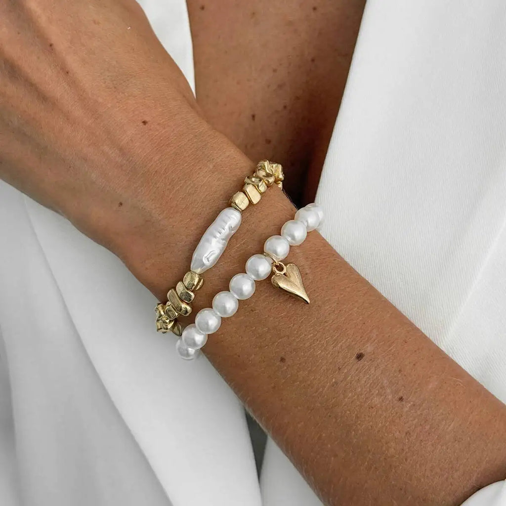 2Pcs Pearl Bracelet