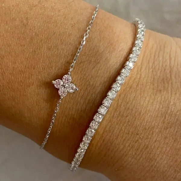 Flower Brass Bracelet