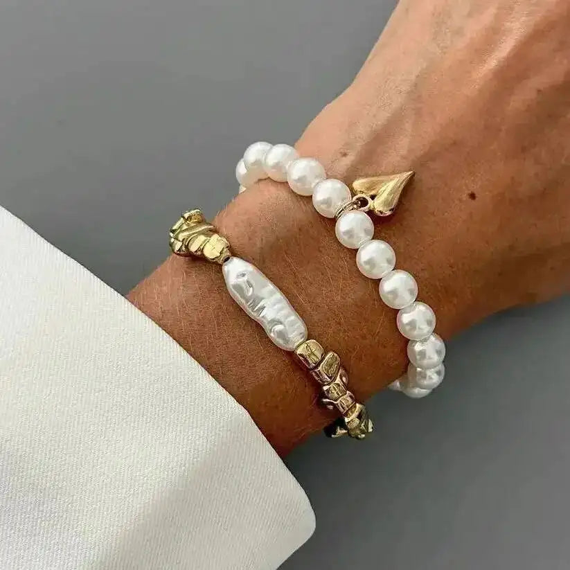 2Pcs Pearl Bracelet