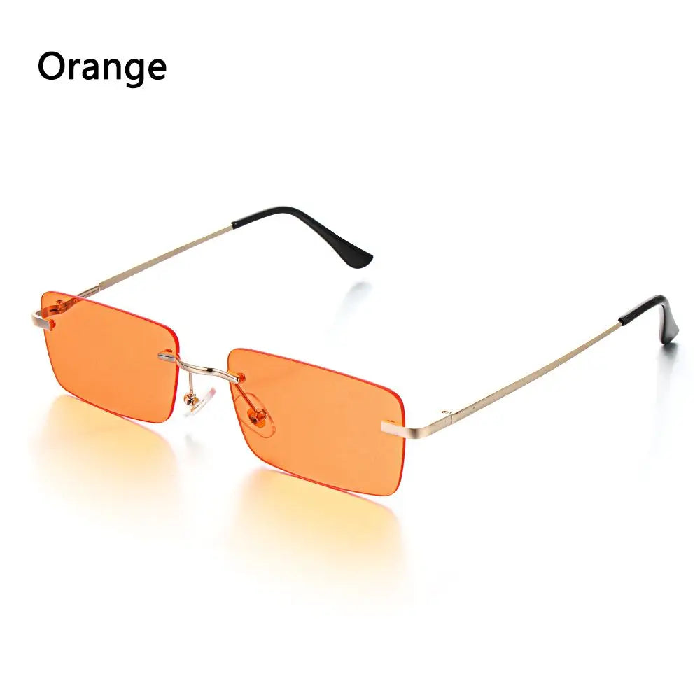 Rimless Rectangle Sun Glasses
